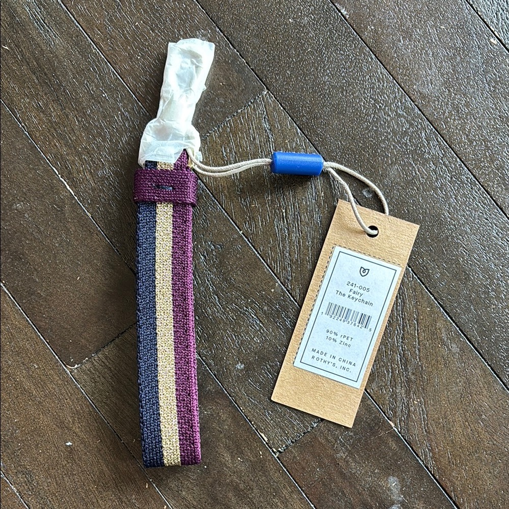 Rothy's Purple and Gold Key Holder